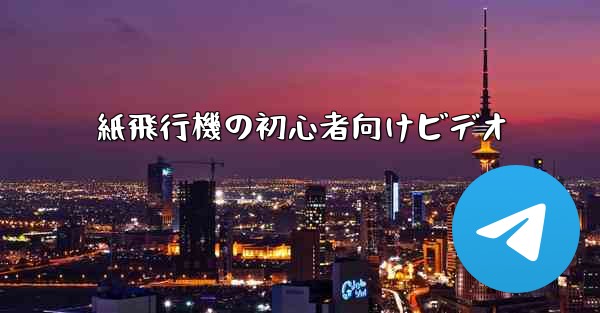 紙飛行機の初心者向けビデオ