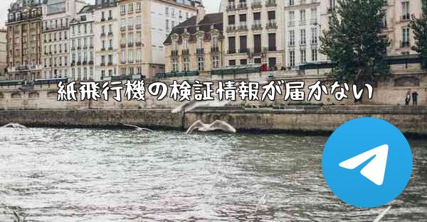 紙飛行機の検証情報が届かない