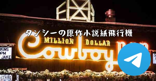 タンシーの原作小説紙飛行機