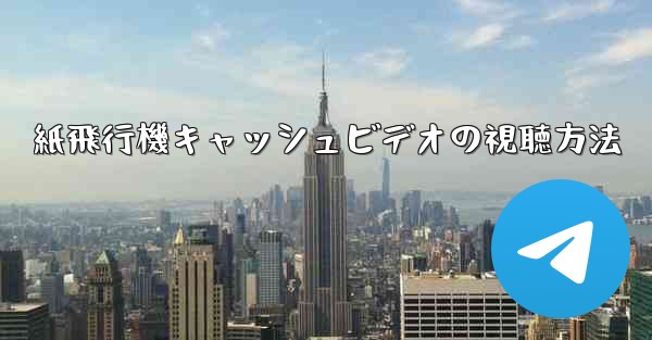 紙飛行機キャッシュビデオの視聴方法