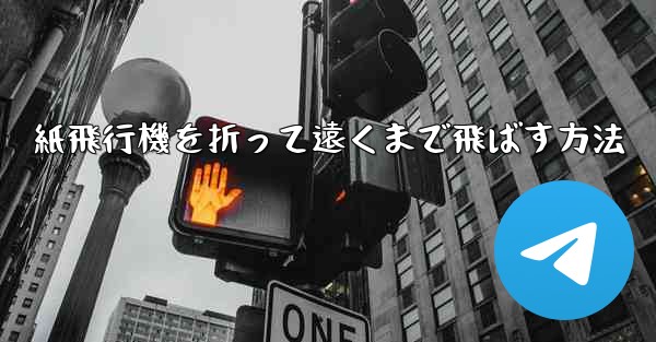 紙飛行機を折って遠くまで飛ばす方法