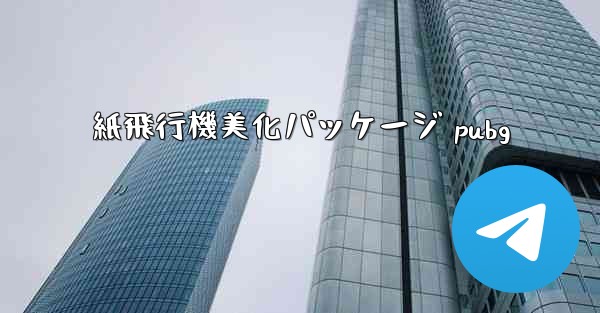 紙飛行機美化パッケージ pubg