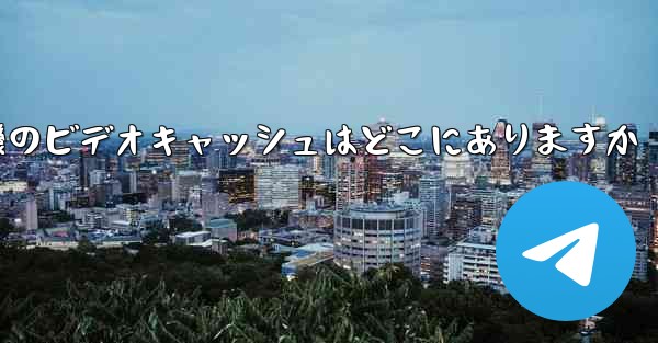 紙飛行機のビデオキャッシュはどこにありますか