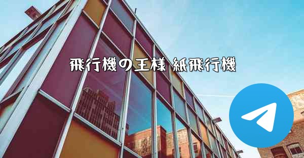飛行機の王様 紙飛行機