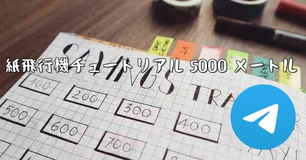 紙飛行機チュートリアル 5000 メートル