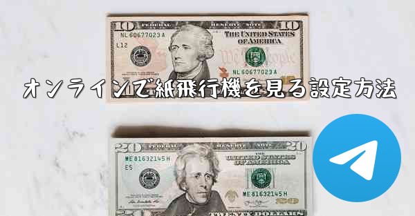 オンラインで紙飛行機を見る設定方法