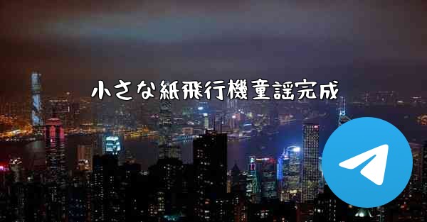 小さな紙飛行機童謡完成