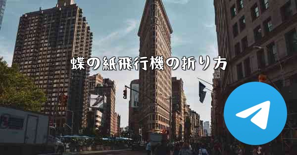 蝶の紙飛行機の折り方