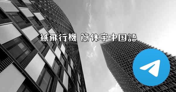 紙飛行機 簡体字中国語