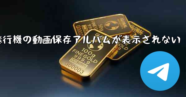 紙飛行機の動画保存アルバムが表示されない