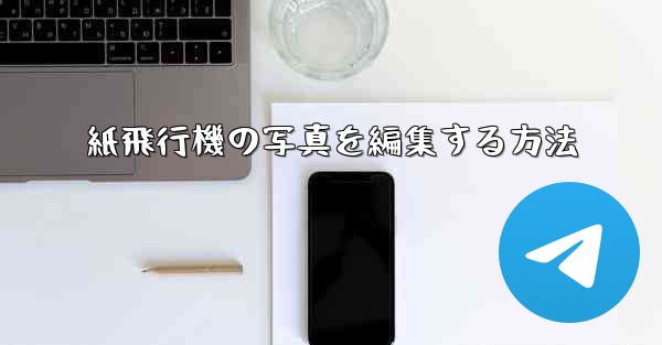 紙飛行機の写真を編集する方法