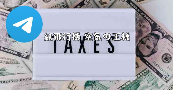 紙飛行機 空気の王様