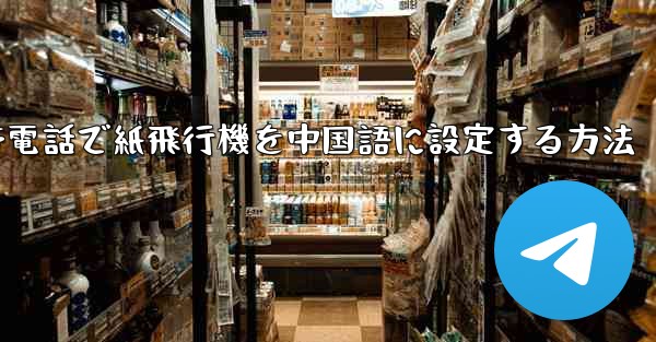 携帯電話で紙飛行機を中国語に設定する方法