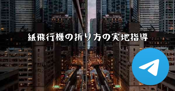 紙飛行機の折り方の実地指導