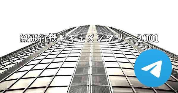 紙飛行機ドキュメンタリー 2001