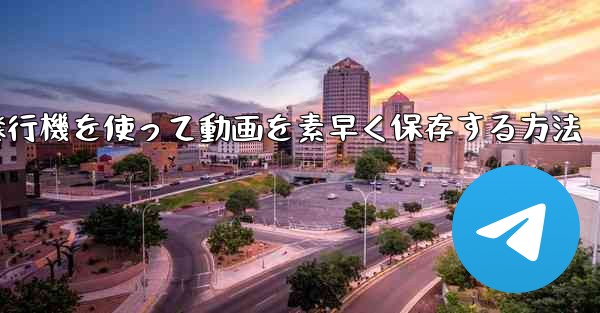 紙飛行機を使って動画を素早く保存する方法