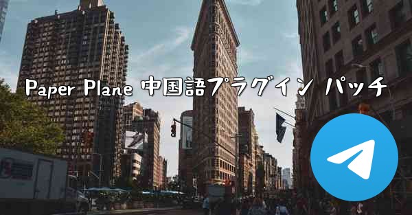 Paper Plane 中国語プラグイン パッチ