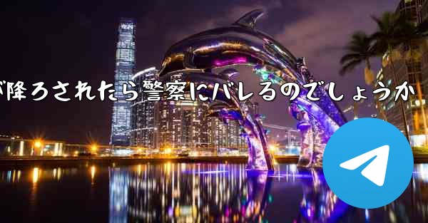 紙飛行機が降ろされたら警察にバレるのでしょうか