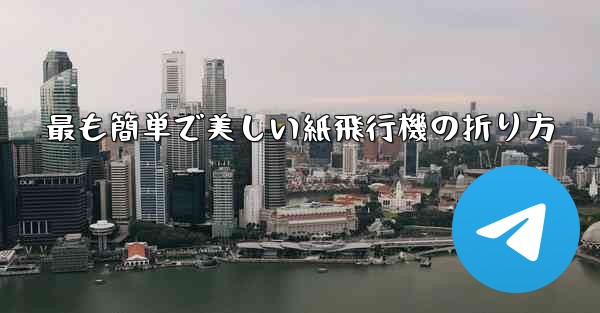 最も簡単で美しい紙飛行機の折り方
