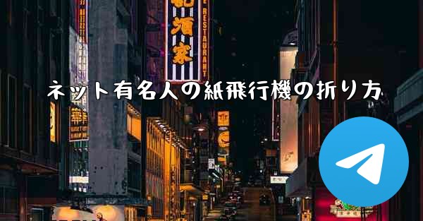 ネット有名人の紙飛行機の折り方