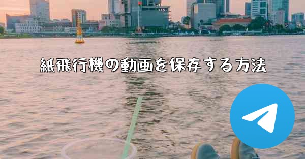 紙飛行機の動画を保存する方法