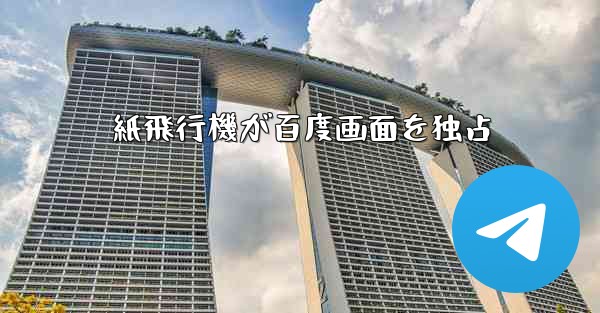 紙飛行機が百度画面を独占