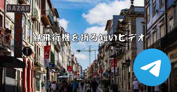 紙飛行機を折る短いビデオ