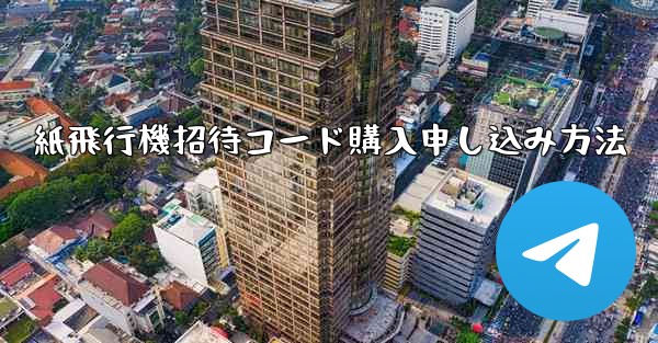 紙飛行機招待コード購入申し込み方法