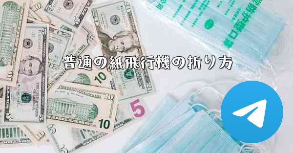 普通の紙飛行機の折り方