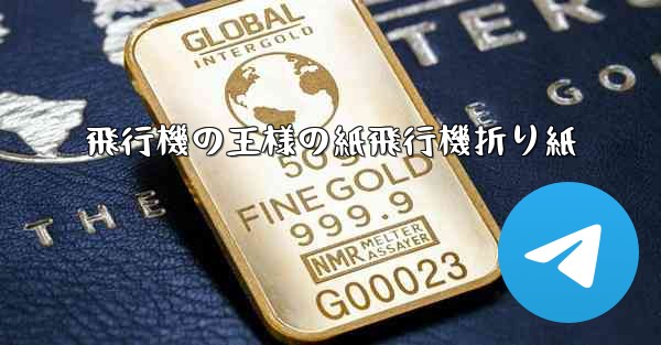 飛行機の王様の紙飛行機折り紙