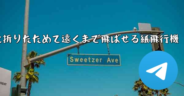 簡単に折りたためて遠くまで飛ばせる紙飛行機
