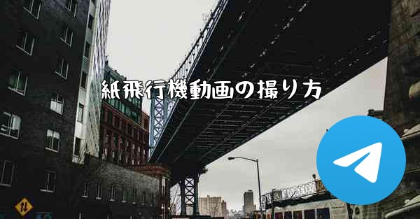紙飛行機動画の撮り方