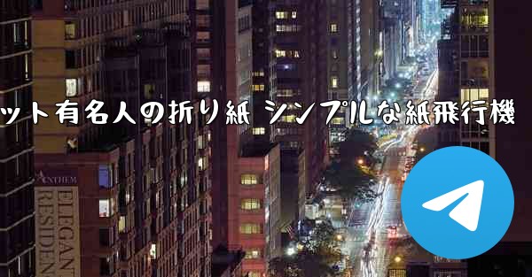 超遠くまで飛んでください インターネット有名人の折り紙 シンプルな紙飛行機