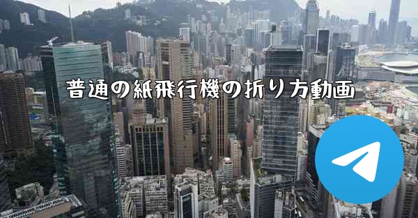 普通の紙飛行機の折り方動画